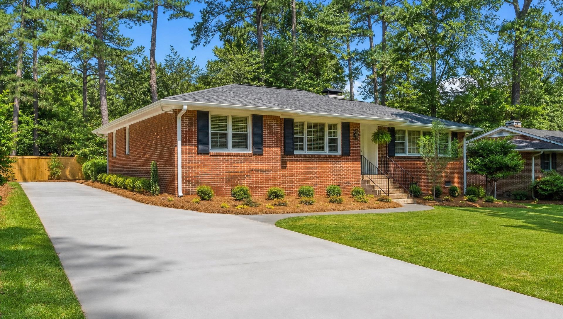 Repaired stone foundation on a Winnona Park two-story in Decatur